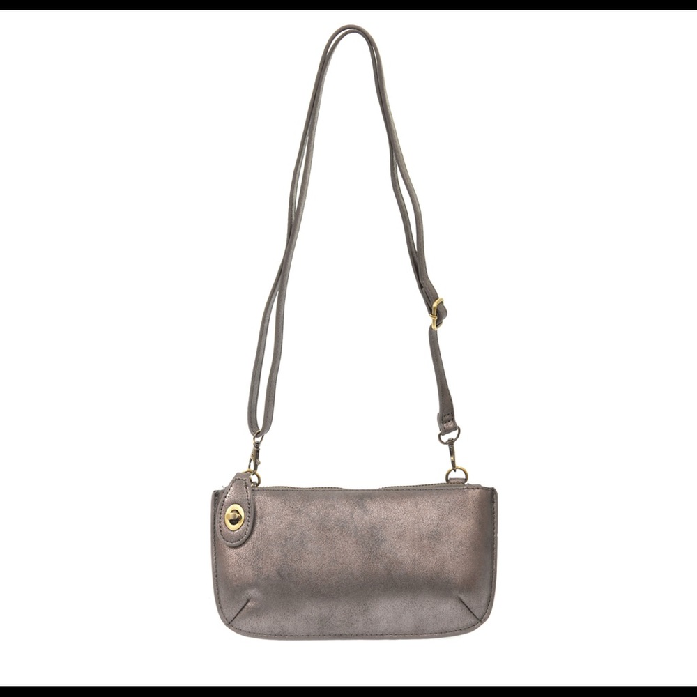 NWT Susan Joy Lustre Lux Crossbody Wristlet Clutch